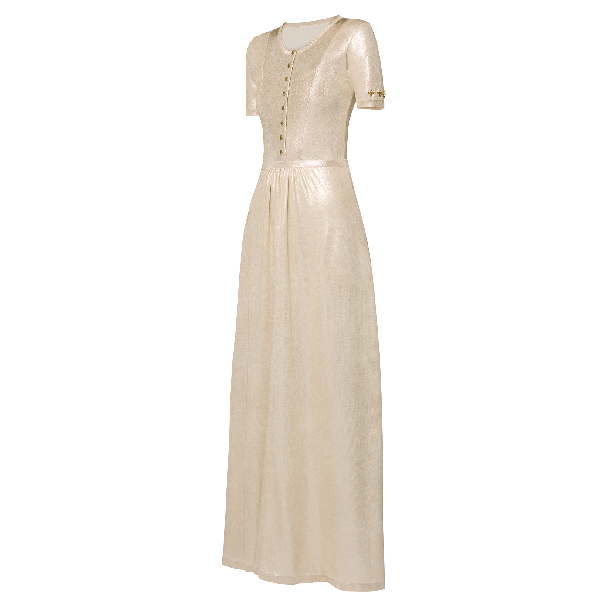 Metallic Silk Knit Dress - Ready to Wear | LOUIS VUITTON